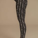 טייץ הריון – הדפס שחור